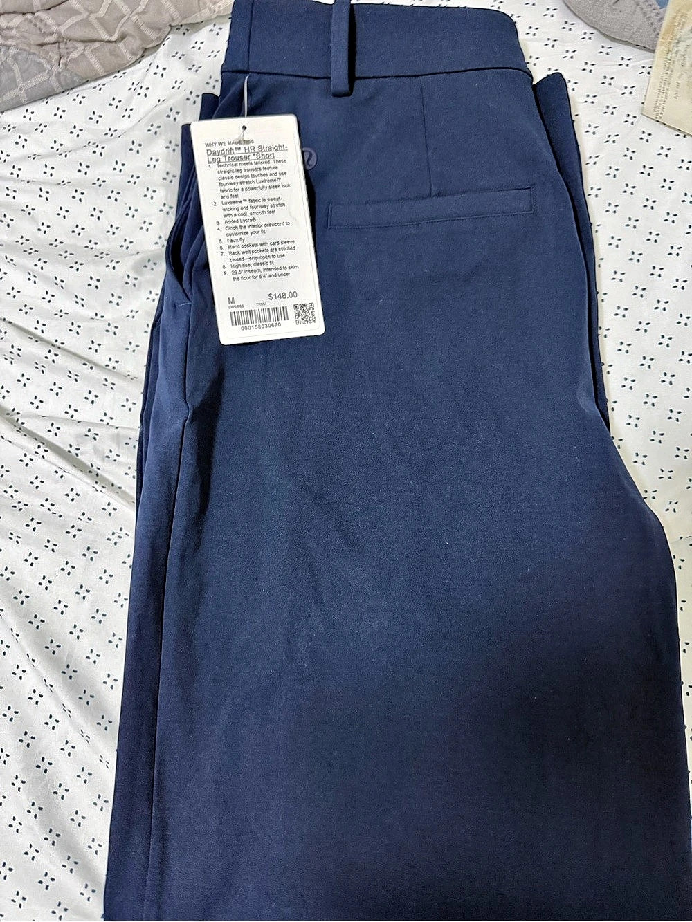 lululemon Daydrift HR Straight Leg Trouser Straight Leg Trousers in Blue Size M